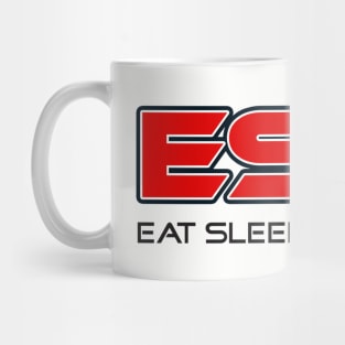 Eat Sleep Wrestle Logo Shirt Mug